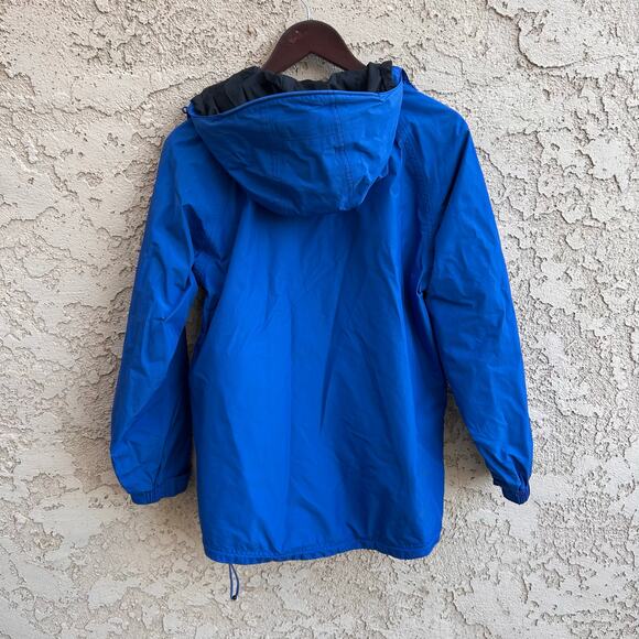 Vintage LL Bean Extreme Wet Weather Blue Shell Jacket Size Womens Small - Picture 2 of 5